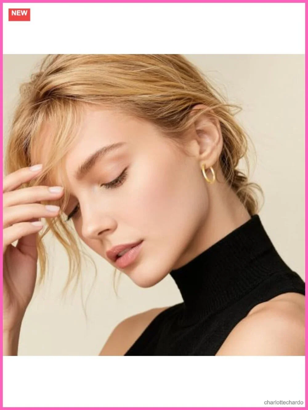 14k Gold Silver Plated Chunky Hoop Earrings for Women